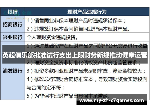 英超俱乐部批准试行支出上限财务新规推动健康运营